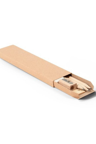 Versatile writing set consisting of pencil, sharpener, eraser and ruler - Egotier 91983