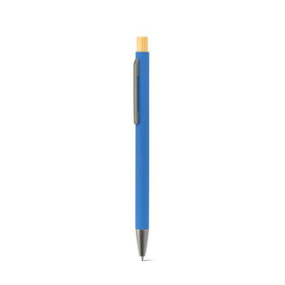 Ballpoint pen in recycled aluminum (100% rAL), with rubber finish - Egotier 91987