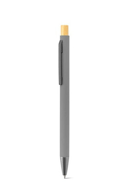 Ballpoint pen in recycled aluminum (100% rAL), with rubber finish - Egotier 91987