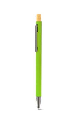 Ballpoint pen in recycled aluminum (100% rAL), with rubber finish - Egotier 91987