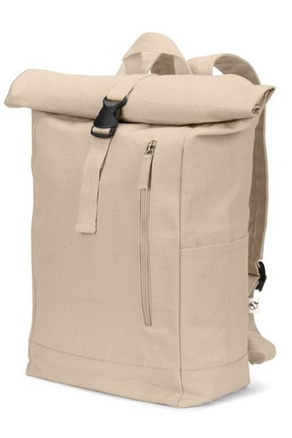 Sac à dos à enroulement en coton recyclé et polyester recyclé (380 g/m²) - Egotier 92533