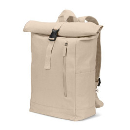Roll top backpack in recycled cotton and recycled polyester (380 g/m²) - Egotier 92533