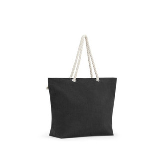 Beach bag in recycled cotton (70%) and recycled polyester (30%) (220 g/m²) - Egotier 92539