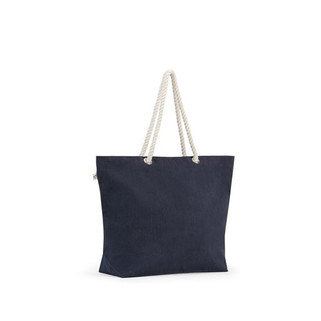 Sac de plage en coton recyclé (70 %) et polyester recyclé (30 %) (220 g/m²) - Egotier 92539