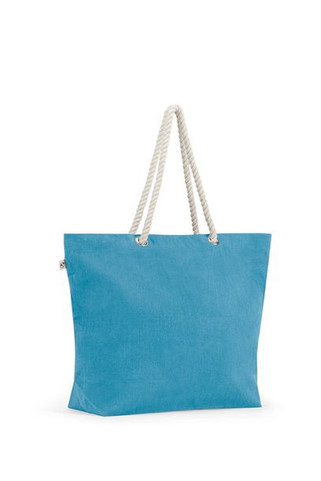 Beach bag in recycled cotton (70%) and recycled polyester (30%) (220 g/m²) - Egotier 92539