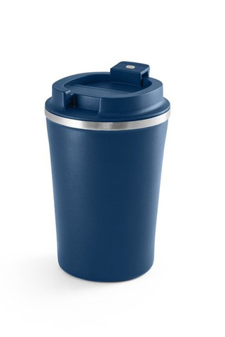 Stainless steel travel mug with ceramic interior finish 470 mL - Egotier 94396