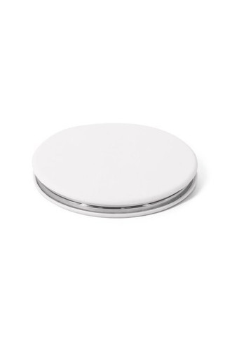 Miroir rond double face avec extérieur en PU mat - Egotier 95112