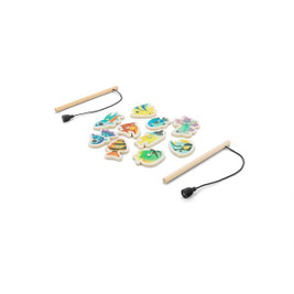 Fishing game consisting of 10 wooden fish, ideal for children - Egotier 98160