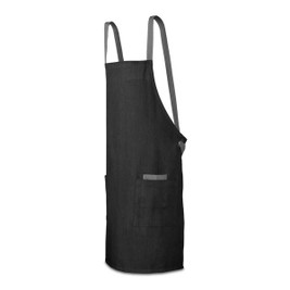 Cotton (80% recycled) and polyester (20% recycled) apron (220 g/m²) - Egotier 99158
