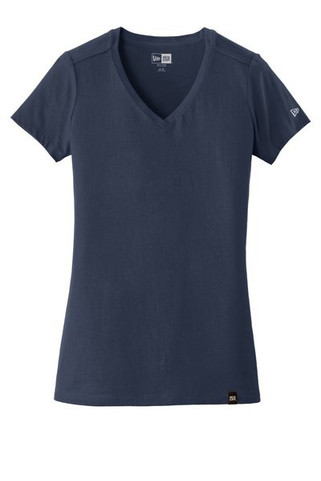 New Era LNEA101 - Camiseta de cuello en V "Heritage Blend" para mujer. LNEA101