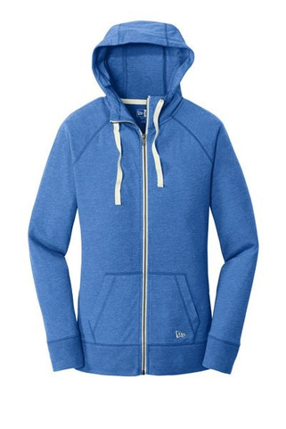 New Era LNEA122 - Sudadera con capucha de mezcla de algodón afelpado para mujer con cierre completo. LNEA122