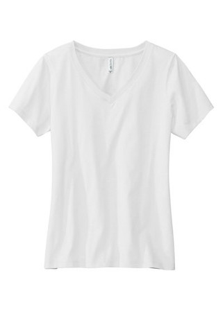 Volunteer Knitwear LVL45V - Camiseta de mujer de manga corta con cuello en V LVL45V