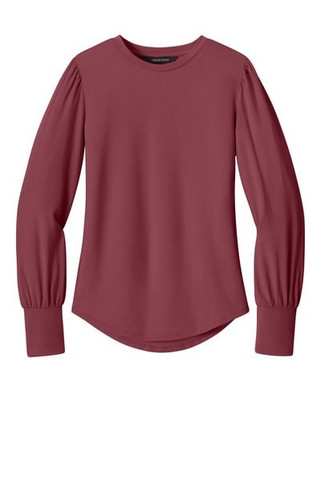 Mercer+Mettle MM1019 - Blusón de manga larga de jersey elástico para mujer MM1019
