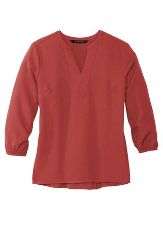 Mercer+Mettle MM2011 - Womens Stretch Crepe 3/4-Sleeve Blouse MM2011