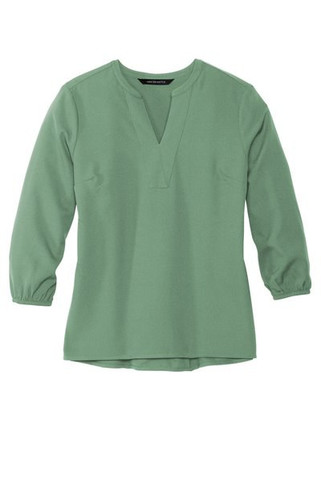 Mercer+Mettle MM2011 - Womens Stretch Crepe 3/4-Sleeve Blouse MM2011