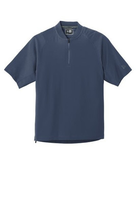 New Era NEA600 - Chaqueta de Manga Corta con Cierre de 1/4 Cage. NEA600