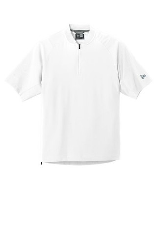 New Era NEA600 - Chaqueta de Manga Corta con Cierre de 1/4 Cage. NEA600