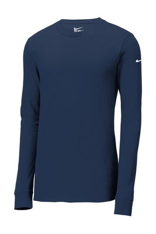 Nike NKBQ5230 - Dri-FIT Cotton/Poly Long Sleeve Tee. NKBQ5230