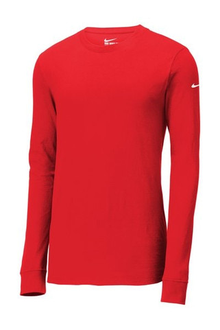 Nike NKBQ5230 - Dri-FIT Cotton/Poly Long Sleeve Tee. NKBQ5230