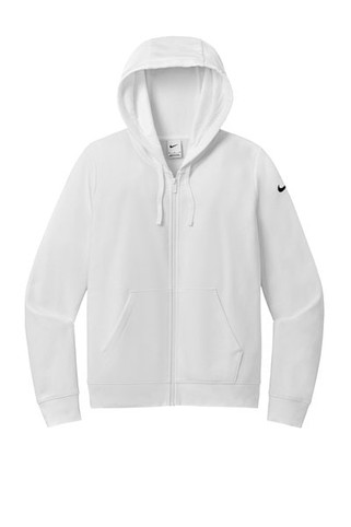 Nike NKFD9890 - Sudadera con capucha de cremallera completa y manga Swoosh de felpa para mujer NKFD9890