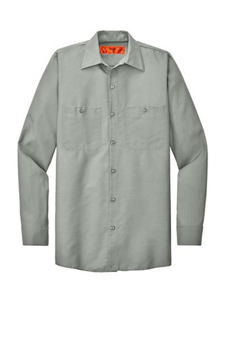 Red Kap SP14LONG - Long Size, Long Sleeve Industrial Work Shirt. SP14LONG
