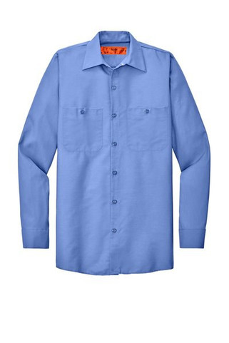 Red Kap SP14LONG - Long Size, Long Sleeve Industrial Work Shirt. SP14LONG