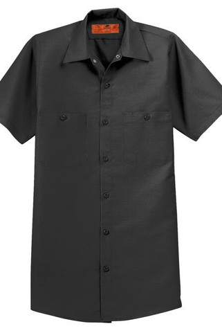 Red Kap SP24LONG - Long Size, Short Sleeve Industrial Work Shirt. SP24LONG