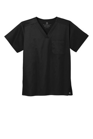 Wink WW3160 - Top de cuello en V con bolsillo en el pecho WorkFlex unisex WW3160