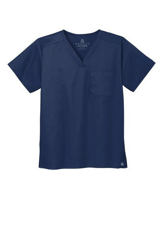Wink WW3160 - Top de cuello en V con bolsillo en el pecho WorkFlex unisex WW3160