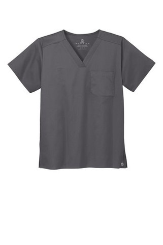 Wink WW3160 - Top de cuello en V con bolsillo en el pecho WorkFlex unisex WW3160