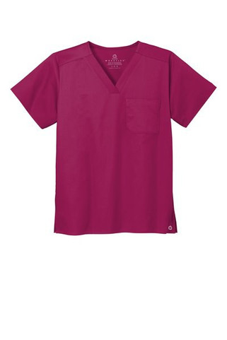 Wink WW3160 - Top de cuello en V con bolsillo en el pecho WorkFlex unisex WW3160