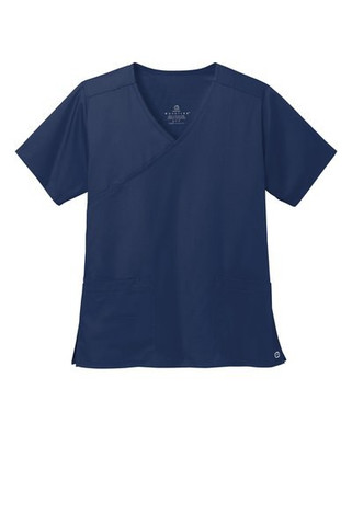 Wink WW4760 - Top de simulación envolvente WorkFlex para mujeres WW4760