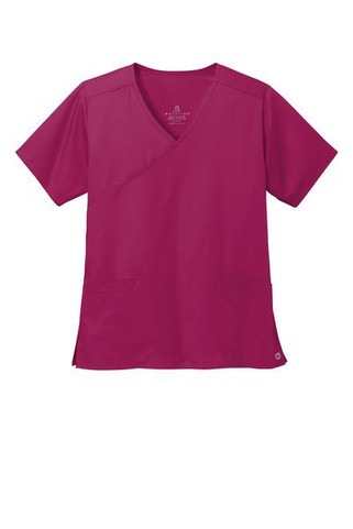Wink WW4760 - Top de simulación envolvente WorkFlex para mujeres WW4760