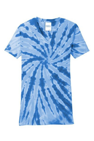 Port & Company LPC147V - Ladies Tie-Dye V-Neck Tee