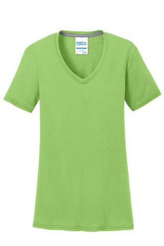 Port & Company LPC381V - Port & Company® Ladies Performance Blend V-Neck Tee