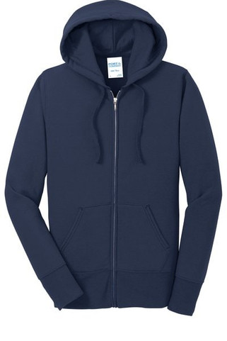 Port & Company LPC78ZH - Port & Company® Ladies Core Fleece Full-Zip Hooded Sweatshirt
