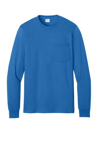 Port & Company PC61LSPT - Tall Long Sleeve Essential Pocket Tee