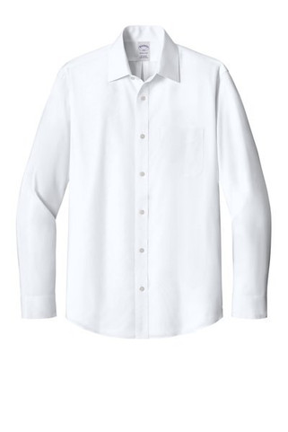 Brooks Brothers BB18012 - Wrinkle-Free Stretch Pinpoint Spread Collar Shirt BB18012