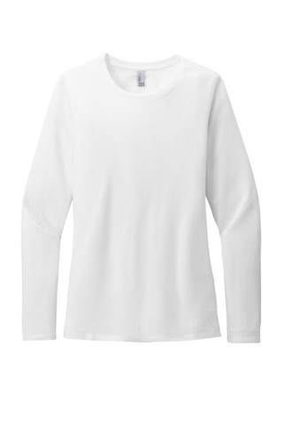 District DT110 - Camiseta de Manga Larga Perfect Blend CVC para Mujer DT110