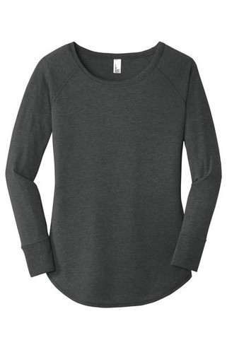 District DT132L - Womens Perfect Tri Long Sleeve Tunic Tee. DT132L