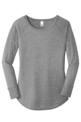 District DT132L - Womens Perfect Tri Long Sleeve Tunic Tee. DT132L