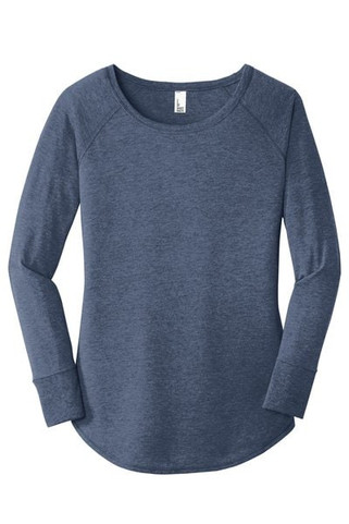 District DT132L - Womens Perfect Tri Long Sleeve Tunic Tee. DT132L