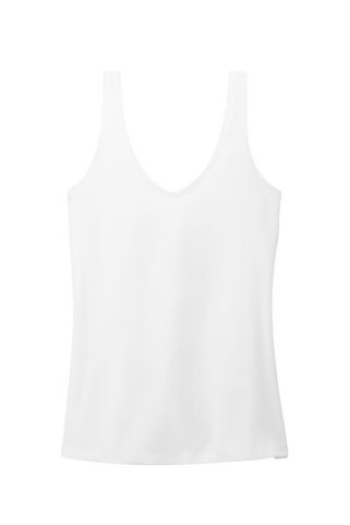 District DT154 - Camiseta sin mangas de cuello en V CVC para mujer, mezcla perfecta DT154