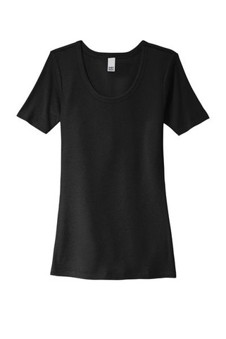 District DT6020 - Womens V.I.T. Rib Scoop Neck Tee DT6020