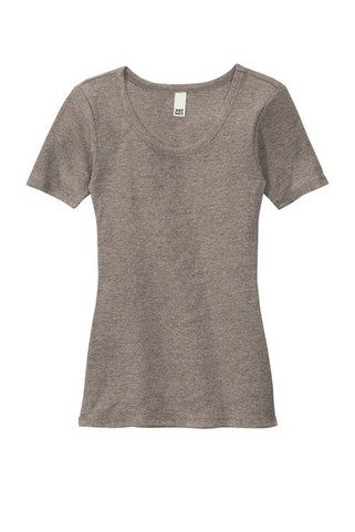 District DT6020 - Womens V.I.T. Rib Scoop Neck Tee DT6020