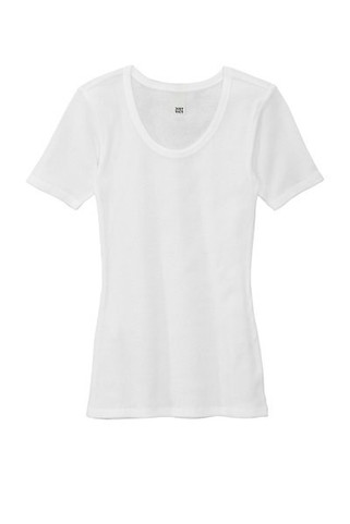 District DT6020 - Camiseta de Cuello Redondo Acanalada para Mujer V.I.T. DT6020