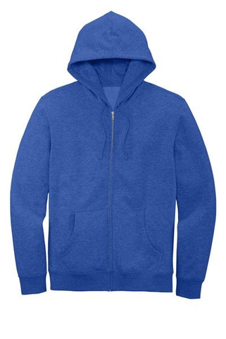 District DT6102 - Sudadera con capucha de vellón con cremallera completa V.I.T. DT6102