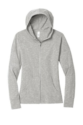 District DT665 - Sudadera con capucha y cremallera completa para mujer. DT665