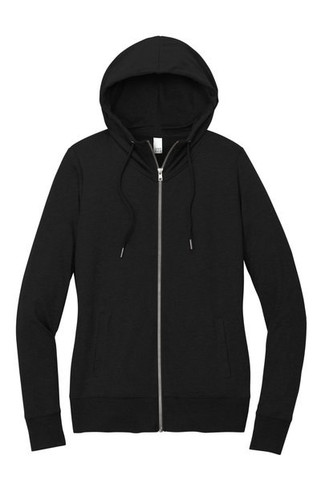 District DT673 - Womens Featherweight French Terry Full-Zip Hoodie DT673