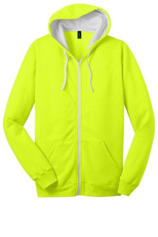 District DT800 - Young Mens The Concert Fleece Full-Zip Hoodie